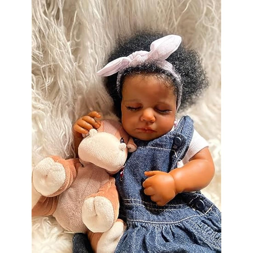 20" Reborn Baby Doll – Realistic African American Girl