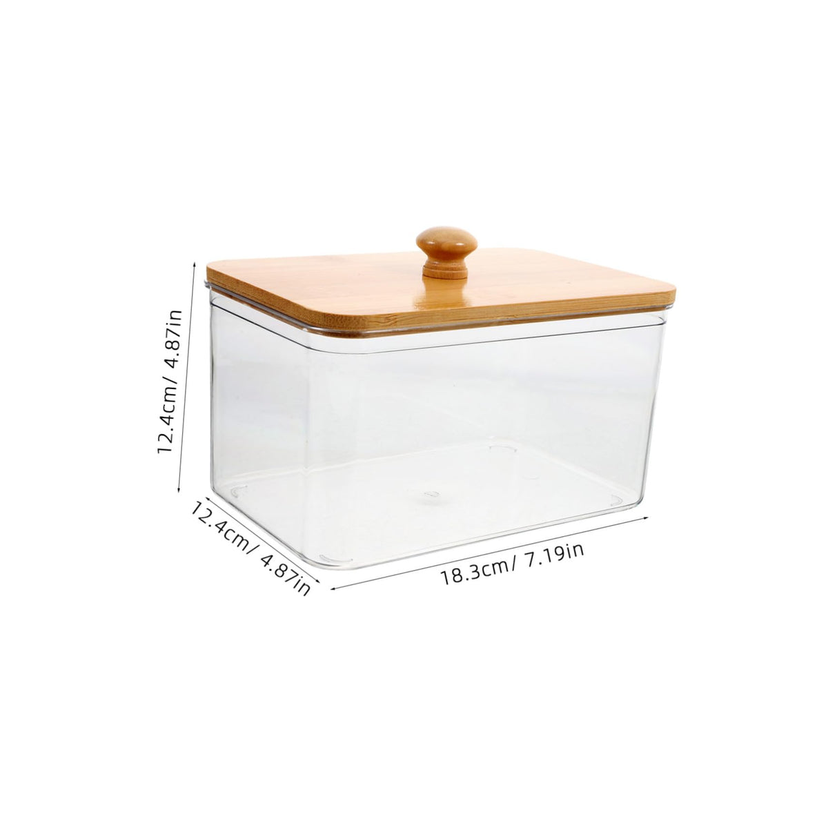 LOLIPPYY Clear Laundry Sheet Holder with Lid Pet Laundry Pod Container for Dryer Sheets Powder and Accessories Transparent Organizer for Room Storage