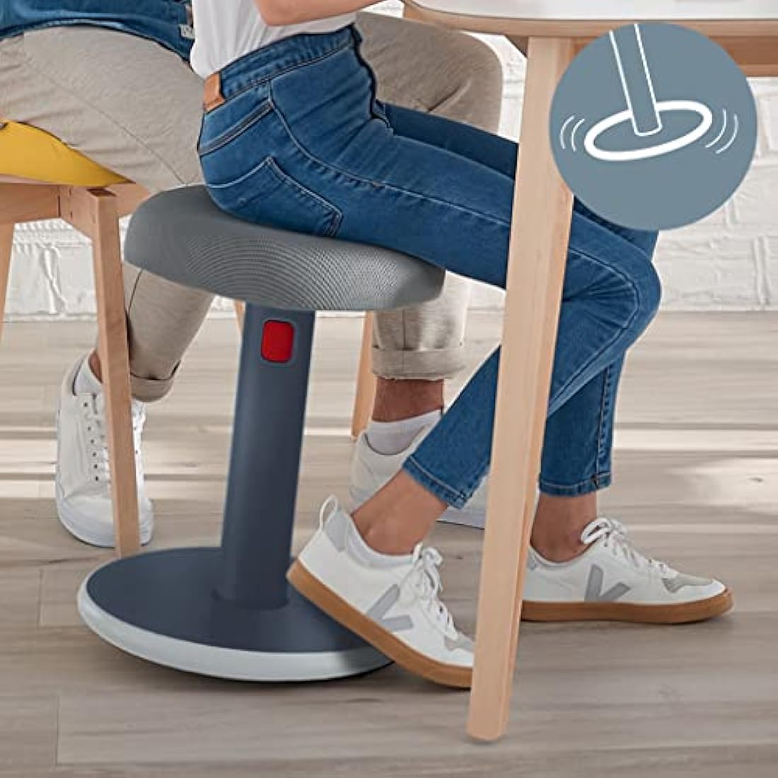 Leitz Ergo Cosy Active Stool – Ergonomic Height Adjustable Wobble Chair