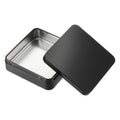 PATIKIL Rectangular Tin Box 4.3"x4.3"x1.3", Metal Storage Tin Box Portable Storage Container with Lid for Tea Candy Treats Gifts Favors Candle - image 1