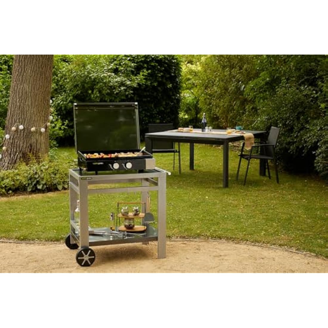 Cook'in Garden Media M Barbecue Grill Trolley - Steel Outdoor Cart