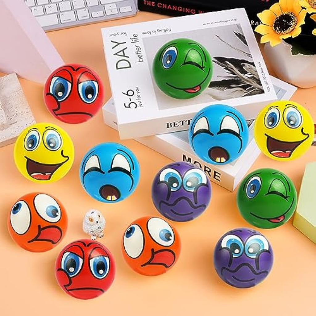 12pcs Squeeze Stress Balls | PU Sensory Fidget Toys