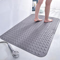 Non-Slip PVC Shower Mat – Anti-Mould Bath Mat, Grey (90x60cm)