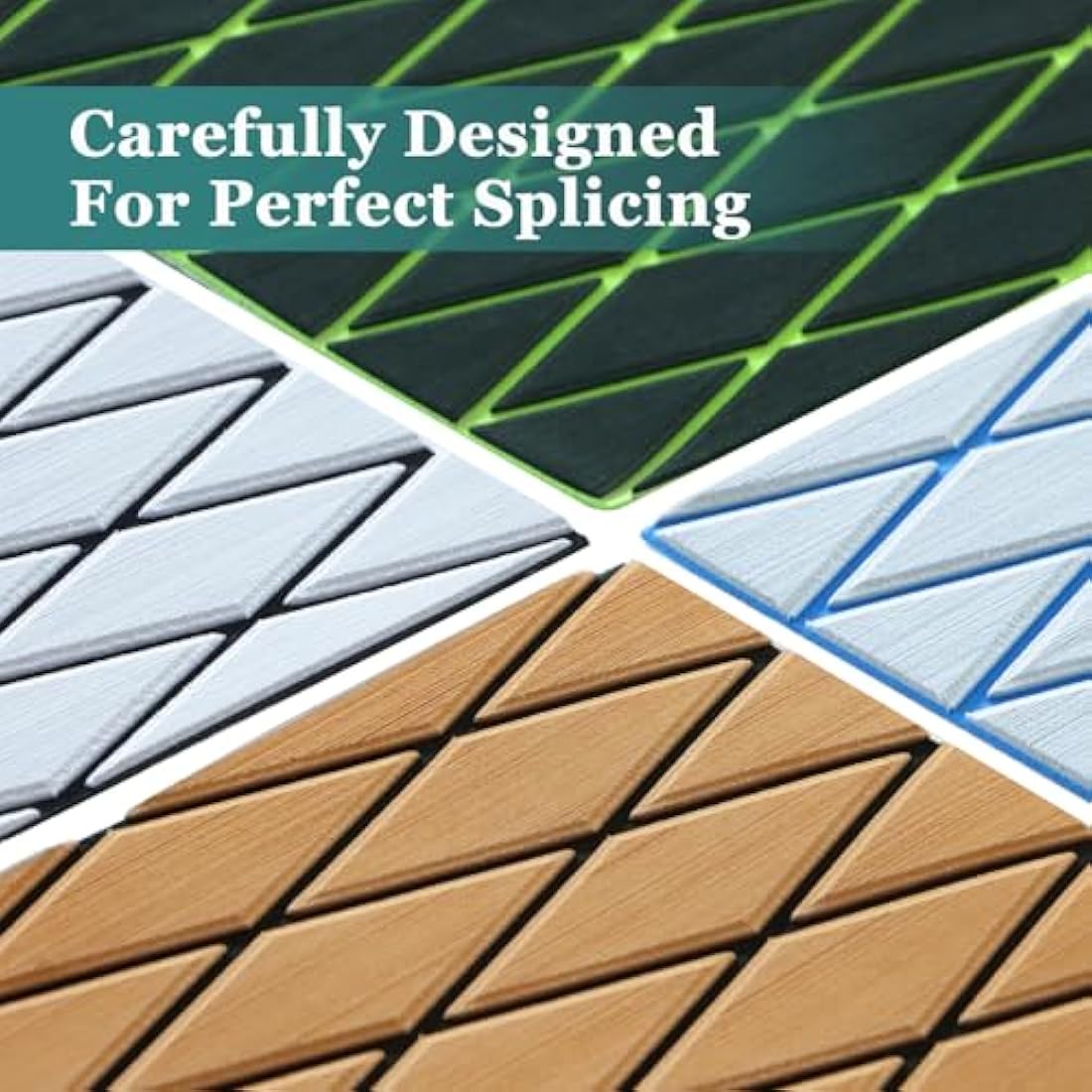 KXKZREN EVA Foam Boat Flooring – 6mm Diamond Non-Slip Marine Decking Sheet