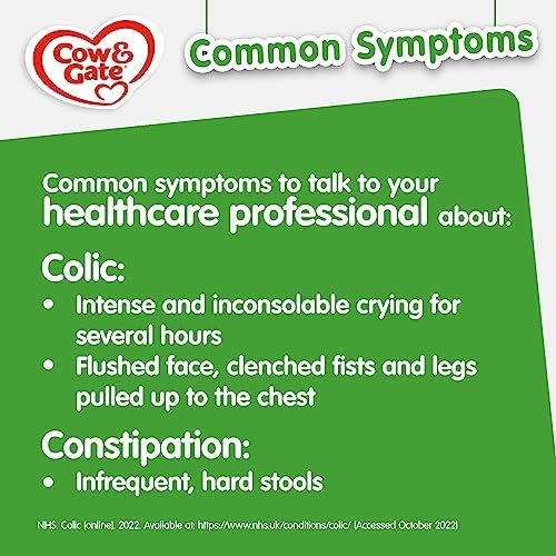 Cow & Gate Comfort Baby Milk Formula for Colic & Constipation, 800g (4 Pack)