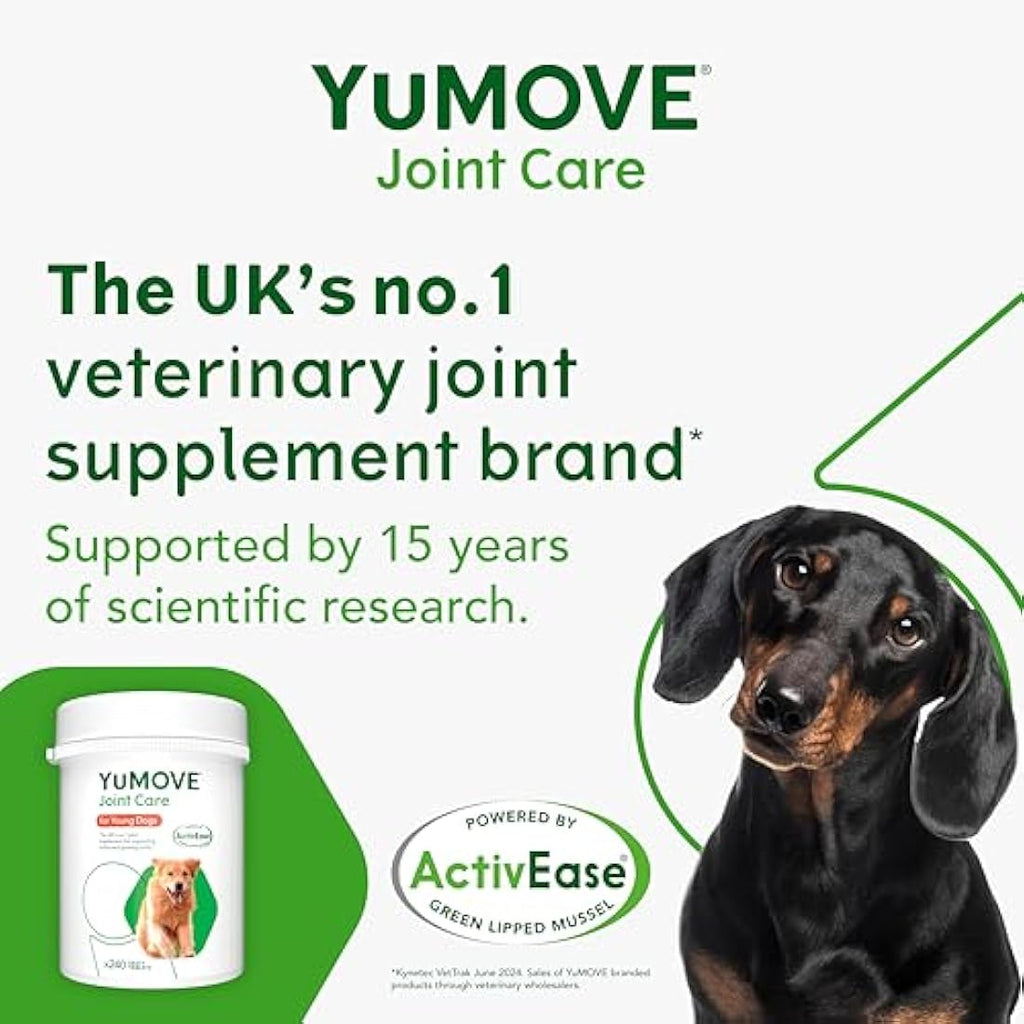 YuMOVE Young & Active Dog Joint Supplement - Hip Support - 240 Tablets