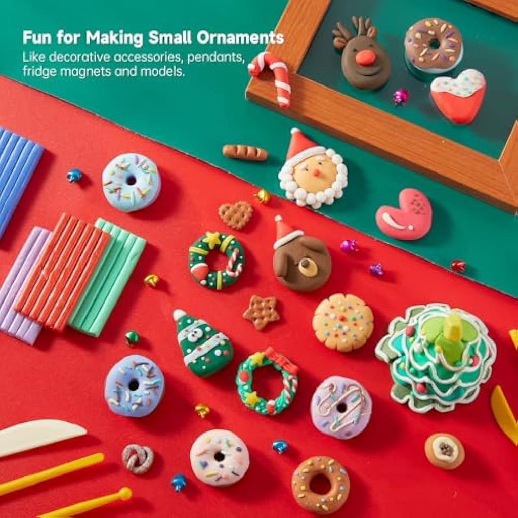 Shuttle Art Polymer Clay Kit – 57 Colors Oven Bake Modeling Clay with Tools