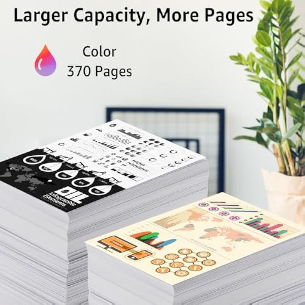 NineLeaf 302XL Remanufactured Ink Cartridges for HP Envy & Deskjet - 2 Pack