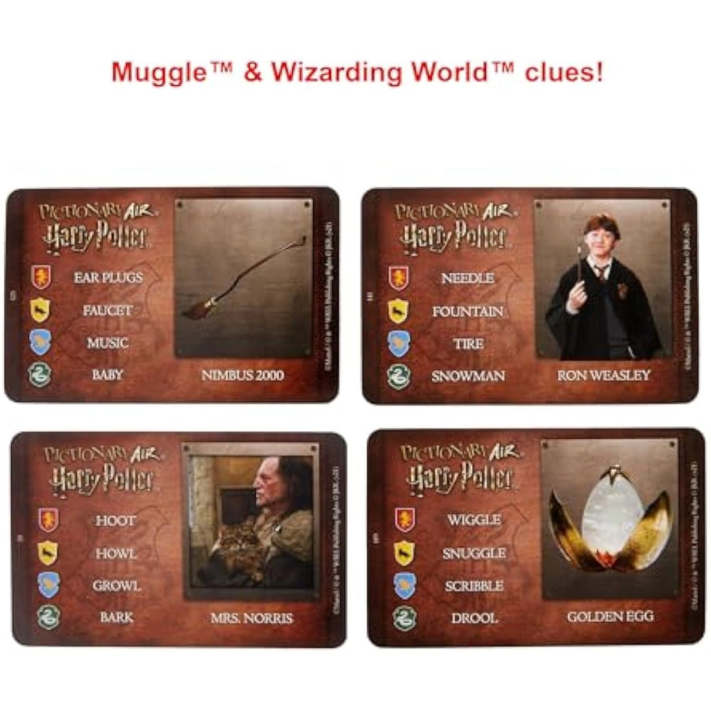 Pictionary Air Harry Potter Family Drawing Game with Wand Pen & Cards