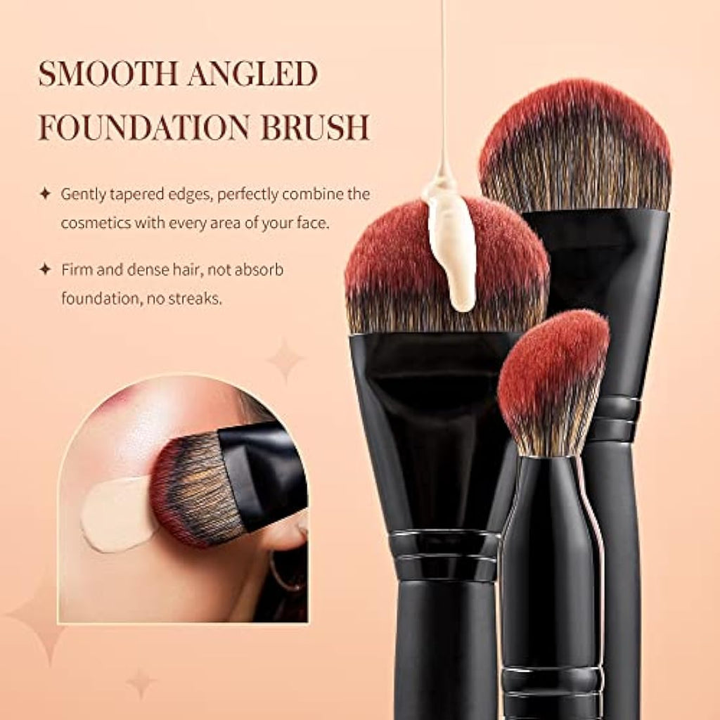 Jessup 21Pcs Professional Makeup Brushes Set | Vegan Synthetic Hair
