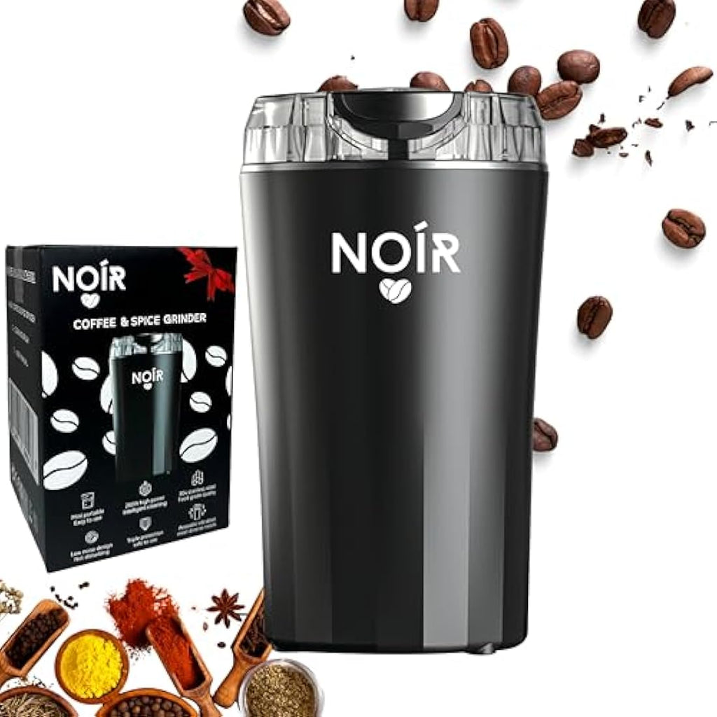 NOÍR Electric Coffee & Spice Grinder | 200W Motor & 90g Capacity