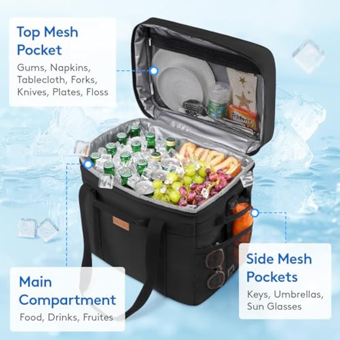 Lifewit 40L Soft Cooler Bag | Large Insulated Leak-Proof Picnic Bag
