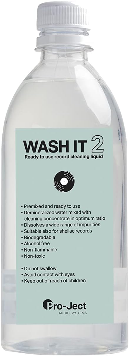 Pro-Ject Wash it 2 Record Cleaning Fluid – Eco-Friendly Vinyl Care (1000ml)