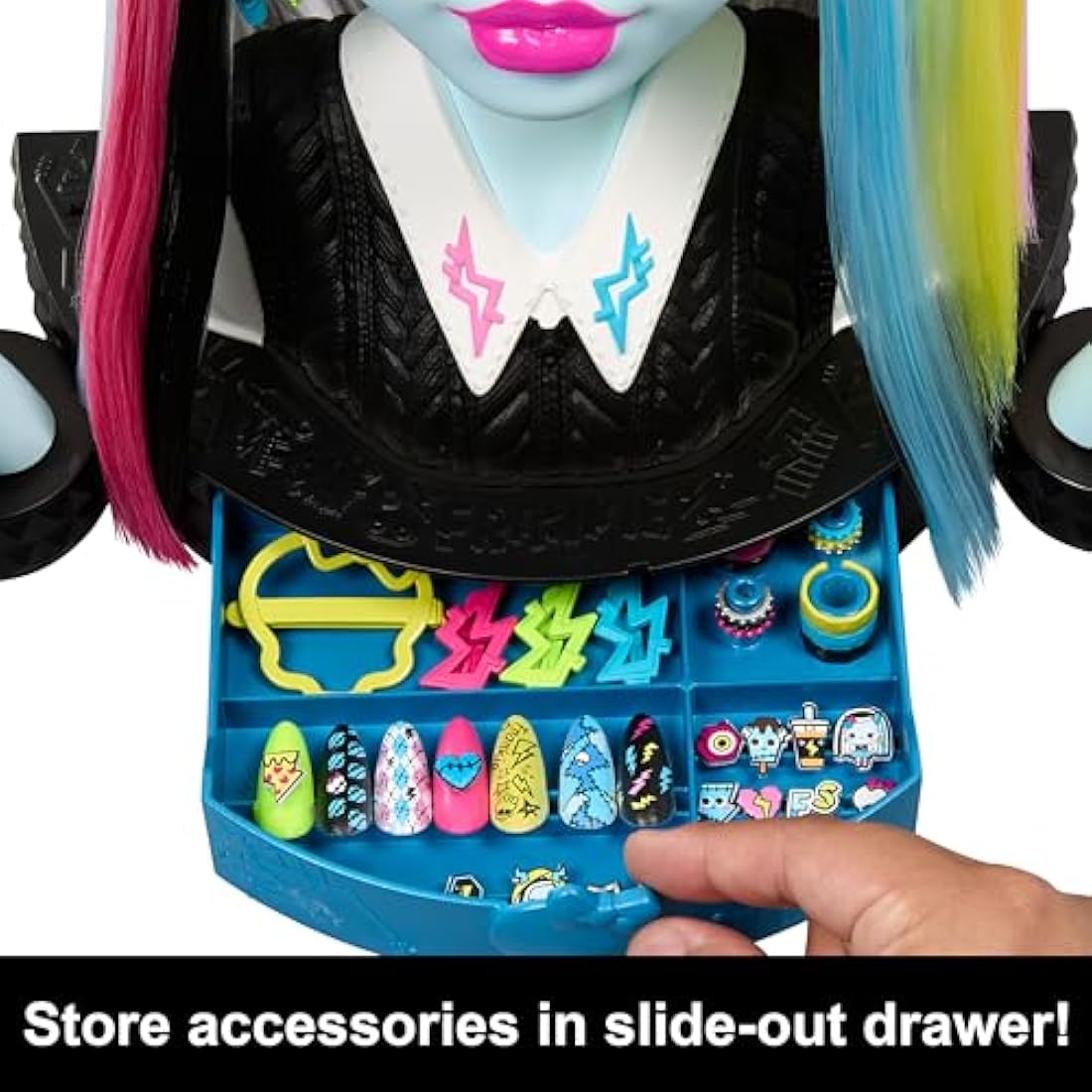 Monster High Frankie Stein Styling Head Doll - Hair Styling Toy Gift