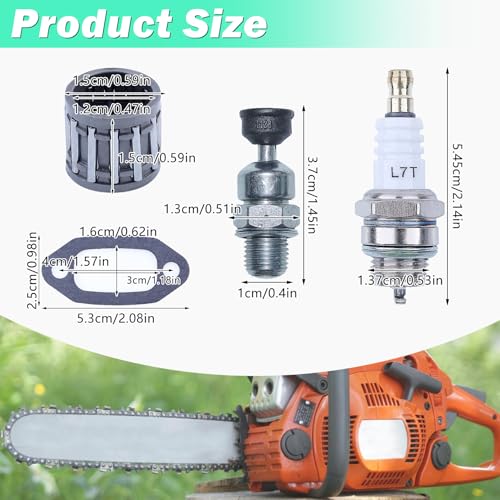Adefol 52mm Cylinder Piston Kit for Husqvarna 268 272 272XP 61 Chainsaw