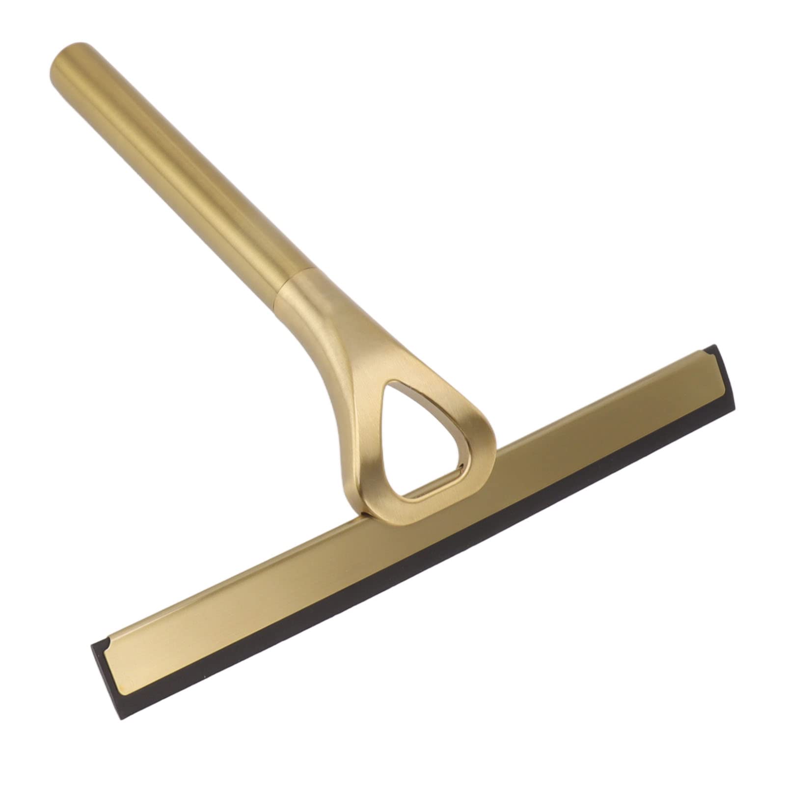 KIMISS Brushed Brass Shower Squeegee – Stainless Steel Glass Cleaner