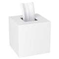 HIIMIEI White Acrylic Tissue Box Cover – Square Magnetic Napkin Holder