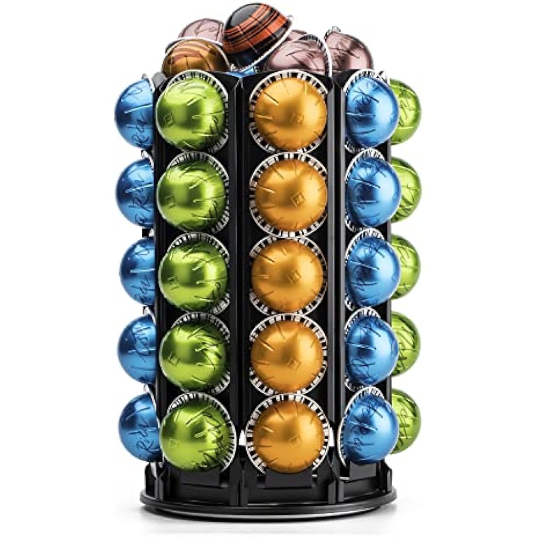Bagoo Nespresso Vertuoline Coffee Pod Carousel – 40+ Capsule Holder