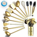 Berglander Gold Kitchen Utensils Set | 13-Piece Stainless Steel Cookware
