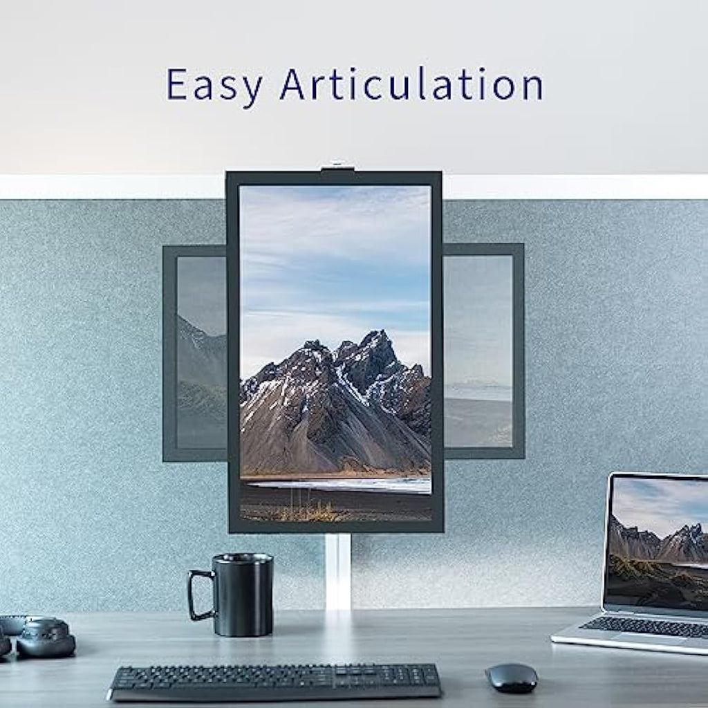 VIVO Cubicle Monitor Mount – Adjustable VESA Stand for 17 to 32 inch Screens