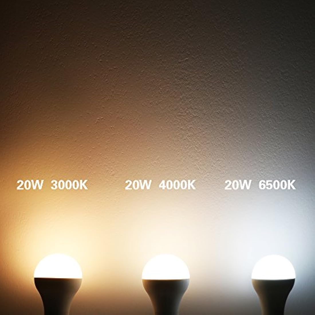Awenia E27 LED Light Bulb 20W 2452lm Cool White 6500K A65 - 4 Pack