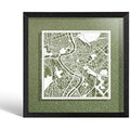 Rome Paper Cut Map Art – Jolof Store Framed 3D Wall Decor, 9x9