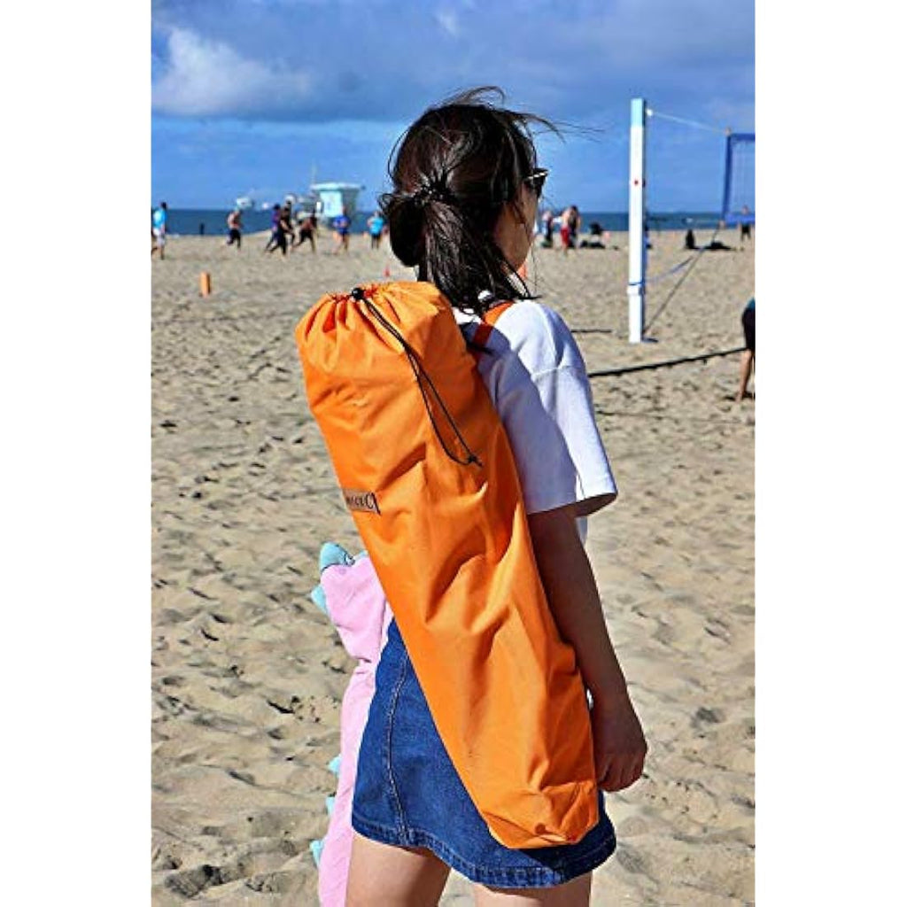 Nice C Low Beach Camping Folding Chair – Heavy Duty Steel & Mesh, Orange