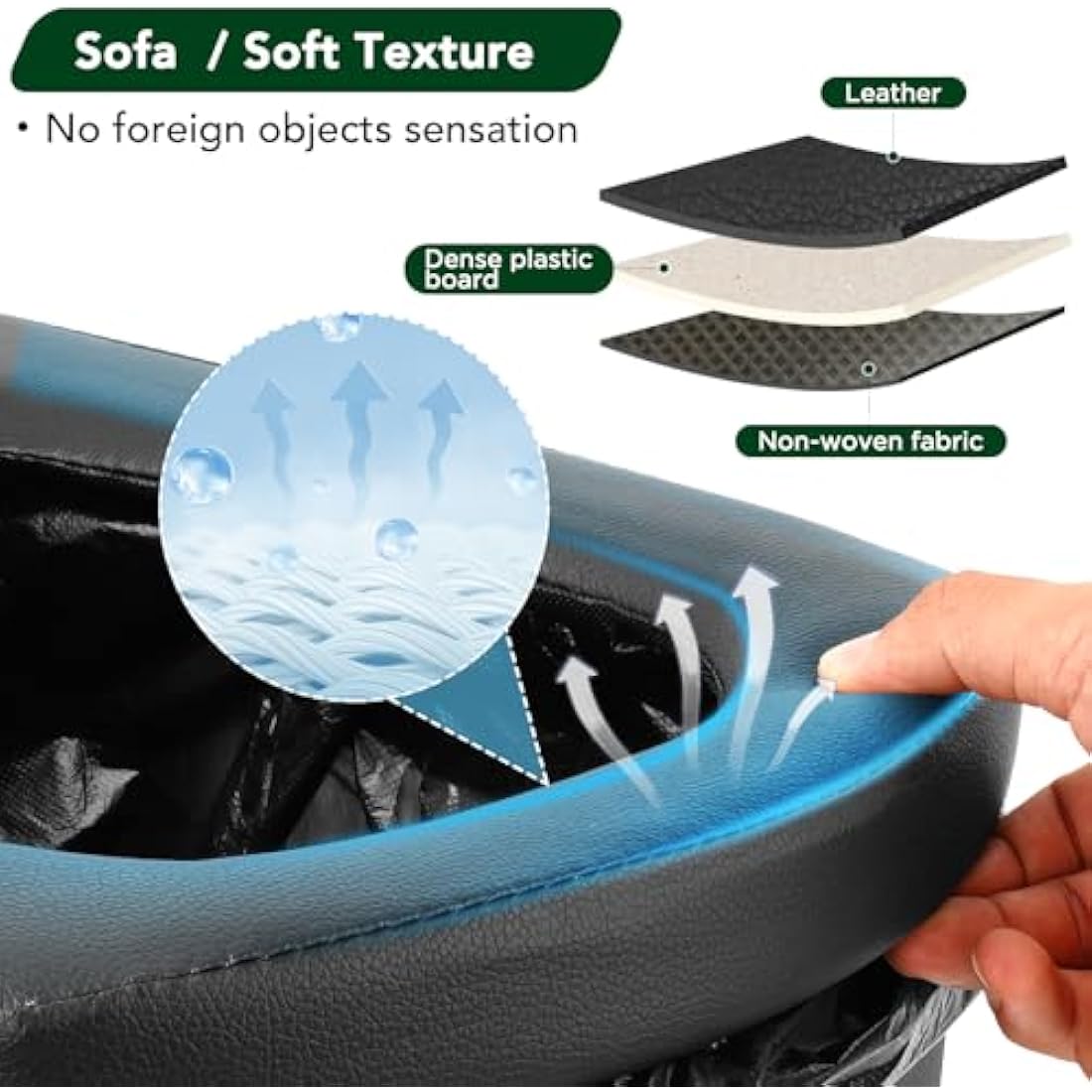 16.5in Tall Portable Folding Toilet – Padded Camping Loo