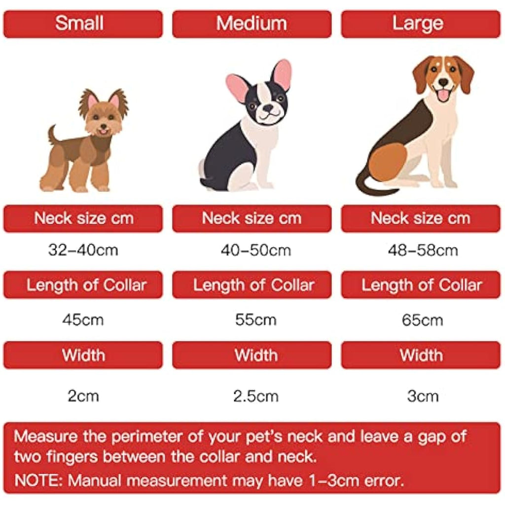 Jolof Store Red Leather Dog Collar – Soft Padded Adjustable Pet Collar
