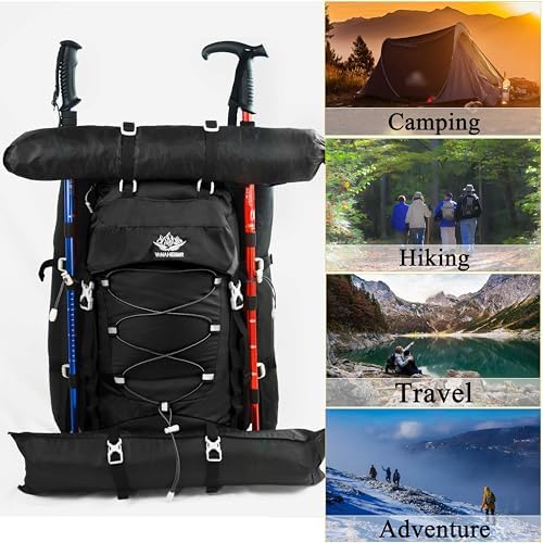 Jolof Store 60L Hiking Camping Backpack | Water Resistant Travel Rucksack