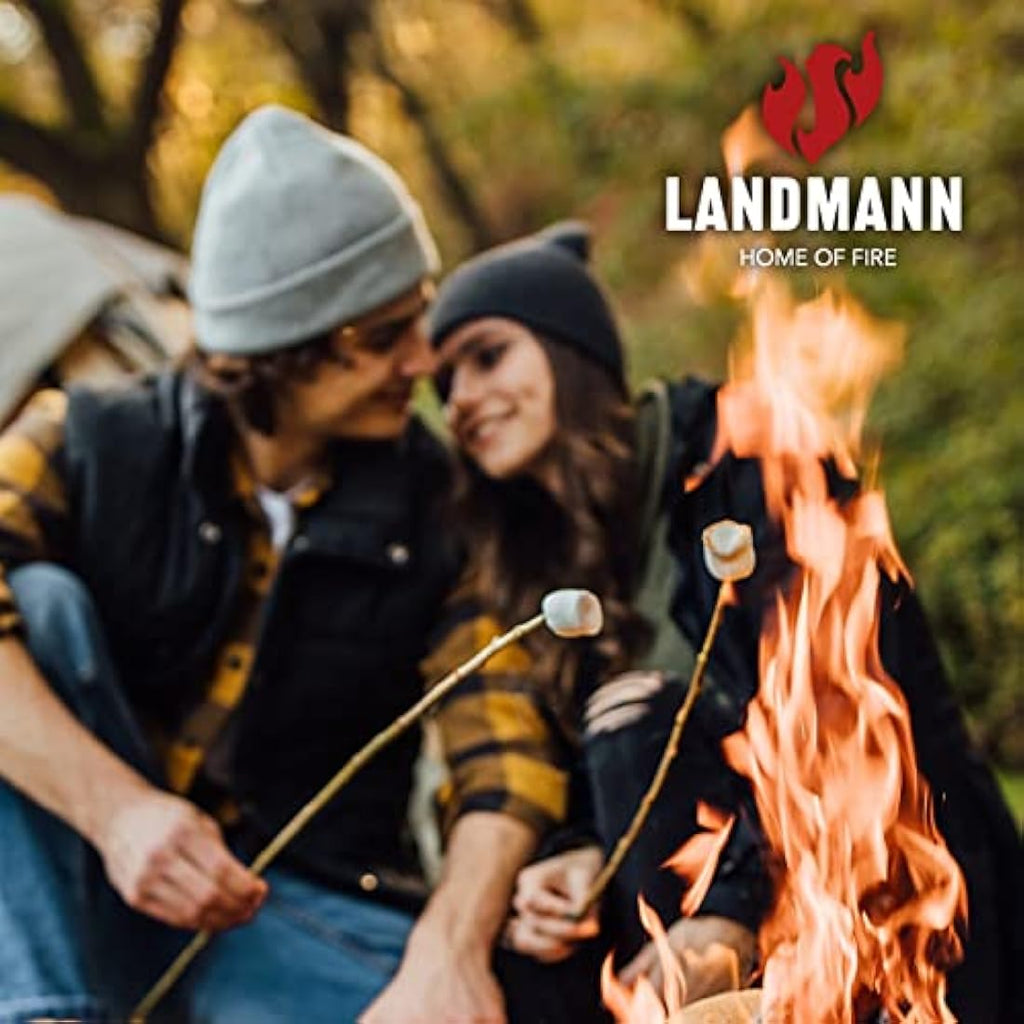 Landmann Fire Basket – 60.5cm Steel Fire Pit with Spark Guard