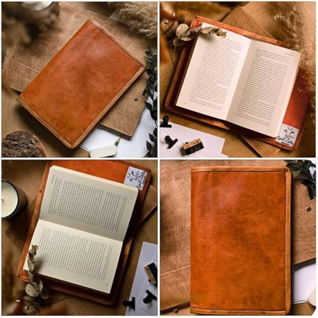 Gusti Leder Nature Becky A5 Leather Portfolio – Handmade Goatskin Cover