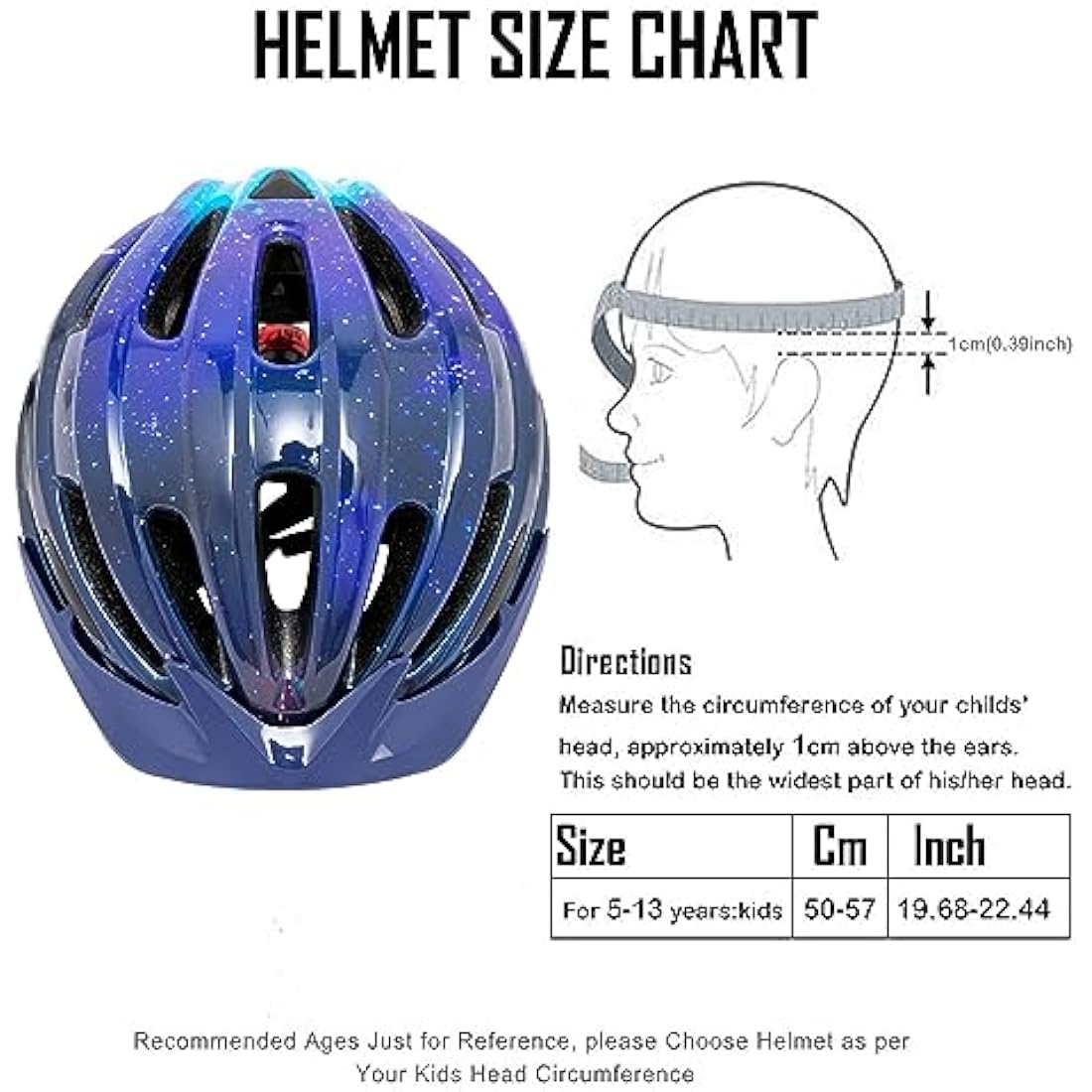Jolof Store Kids Bike Helmet – LED Safety Light & Lightweight Design