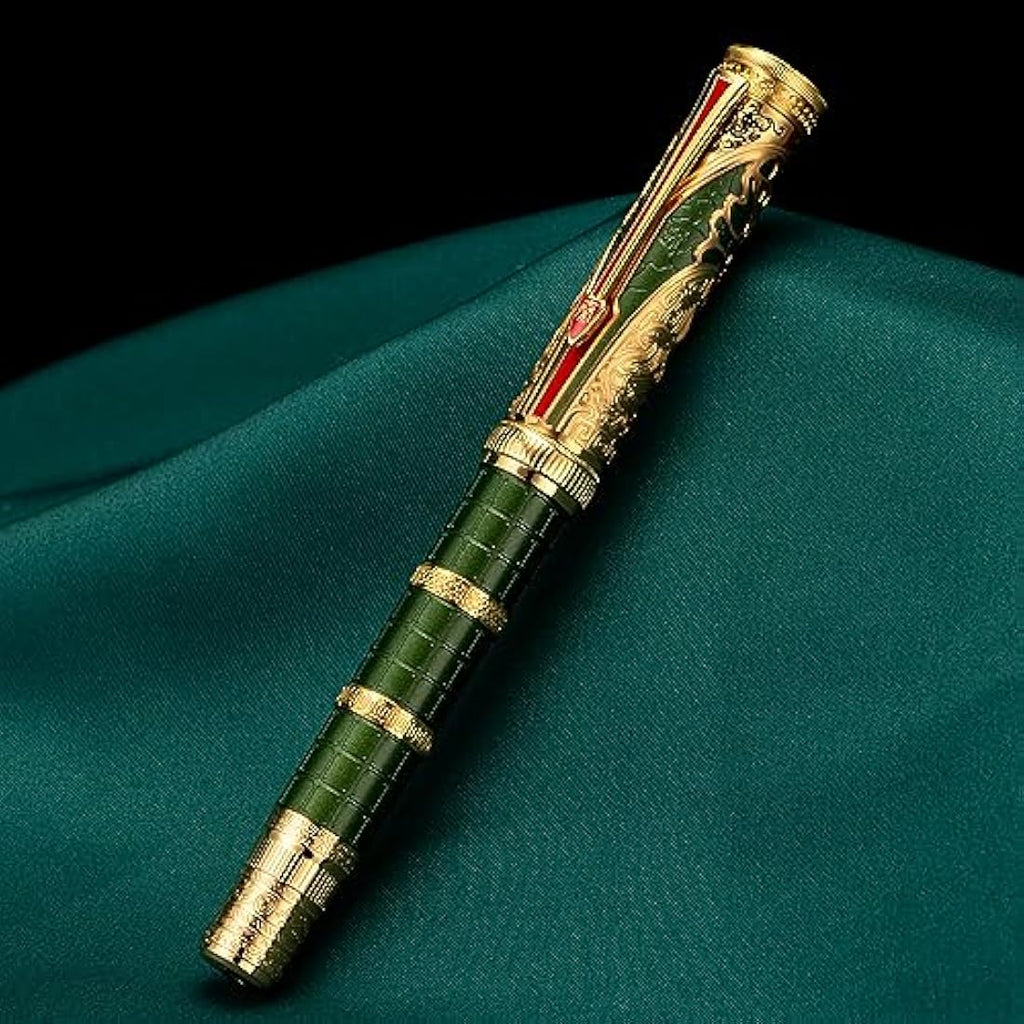 Hongdian D5 Qin Dynasty Fountain Pen | Fine Nib Piston Filling Metal Pen