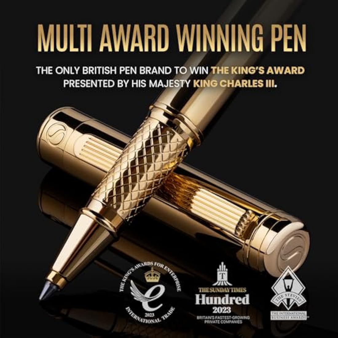 Gold Rollerball Pen – Luxury Real Gold Plated Writing Set