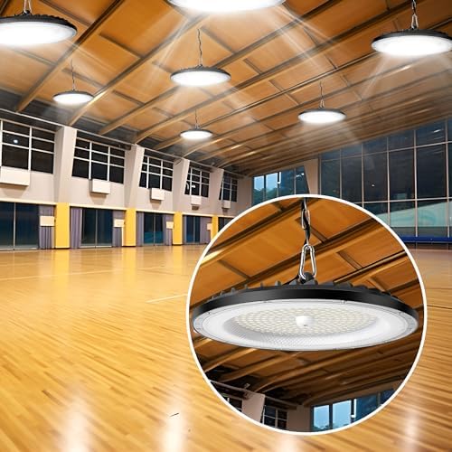 6-Pack 100W UFO LED High Bay Light, 15000LM 6000K IP65
