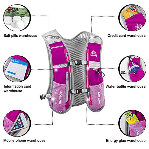 HINATAA Lightweight Running Hydration Vest | 5L Breathable Hiking Pack