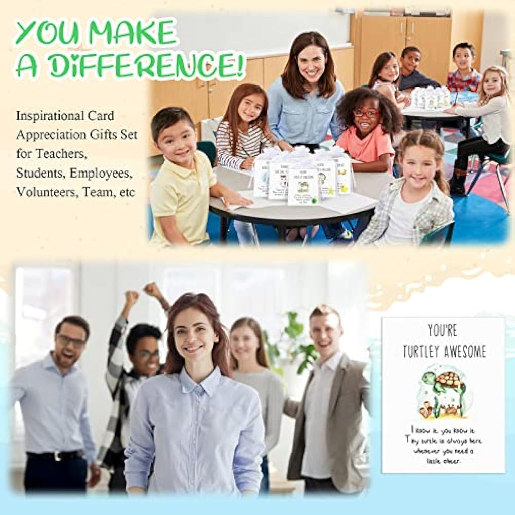 Jolof Store 50 Set Employee Appreciation Gifts – Bulk Animal Pun Cards