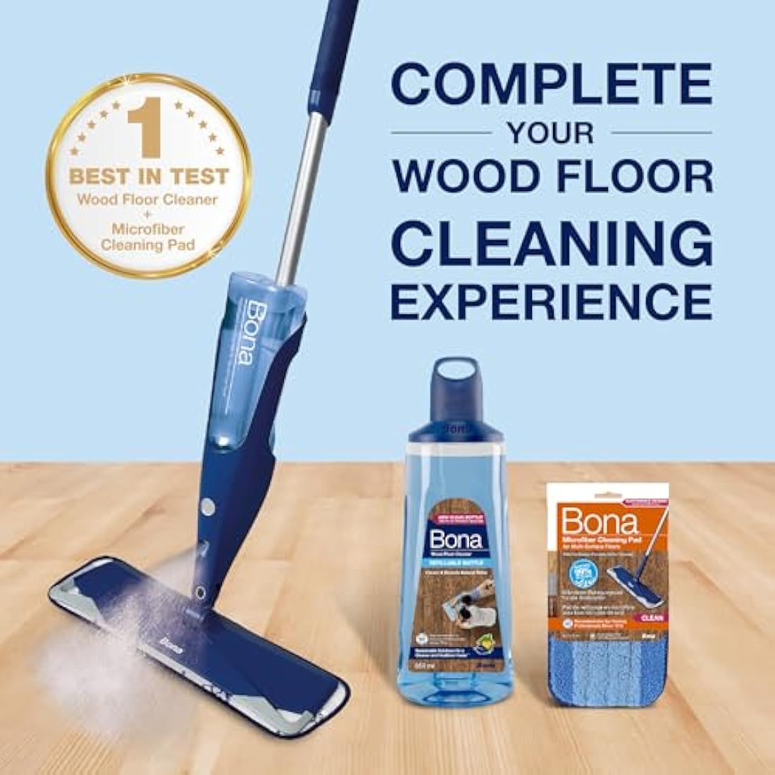 Bona Wood Floor Cleaner Refill Cartridge for Spray Mops – 850ml