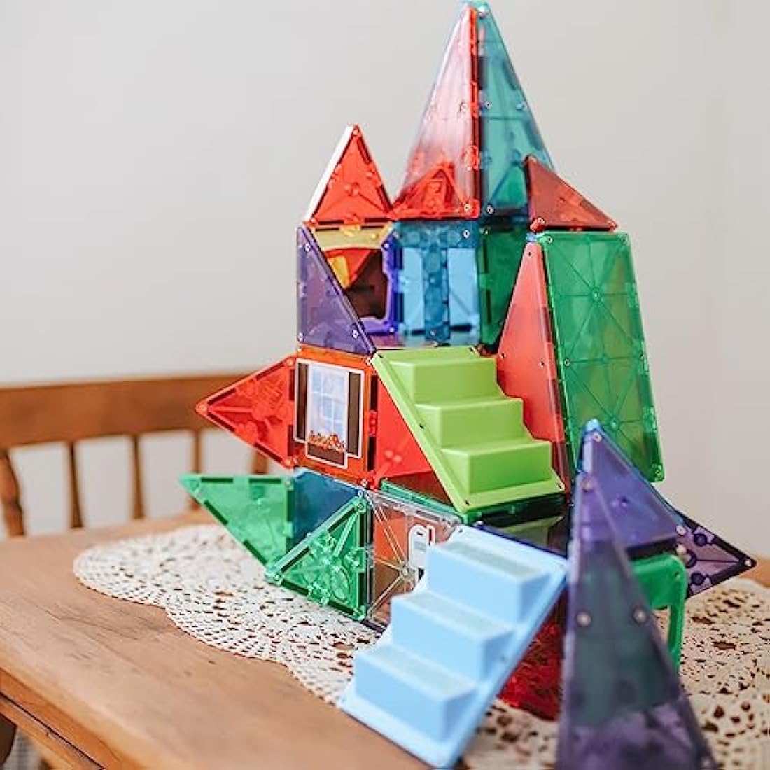 Magna-Tiles 28-Piece House Set | Magnetic STEM Building Tiles for Kids