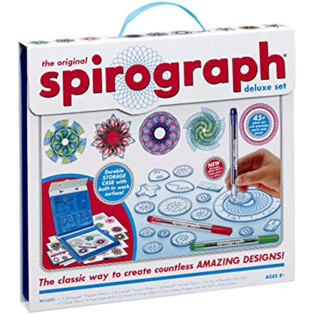 Spirograph Deluxe Set – 45-Piece Drawing Kit with Storage Case