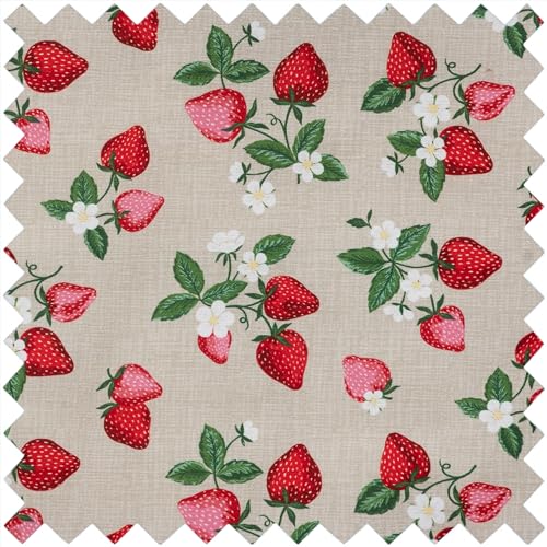 Hobby Gift Large Sewing Box – Strawberry Print Craft Storage Organizer