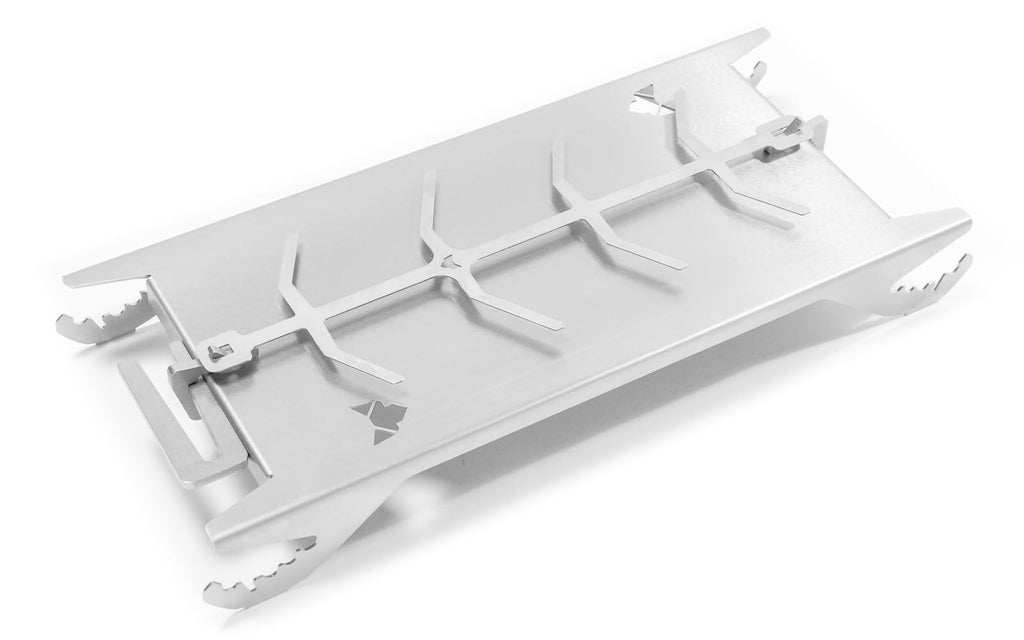 FENNEK Shorty Stainless Steel Flame Salmon Holder for Grills & Fire Bowls