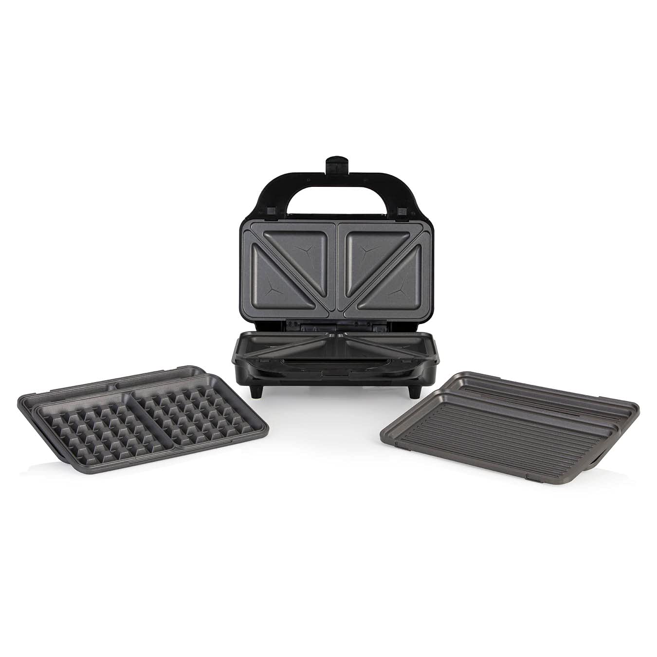 Tower T27020 3-in-1 Sandwich Maker with Waffle Plates - Stainless Steel