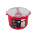 Jolof Store Microwave Rice Cooker – 2.8L Capacity Red Kitchenware