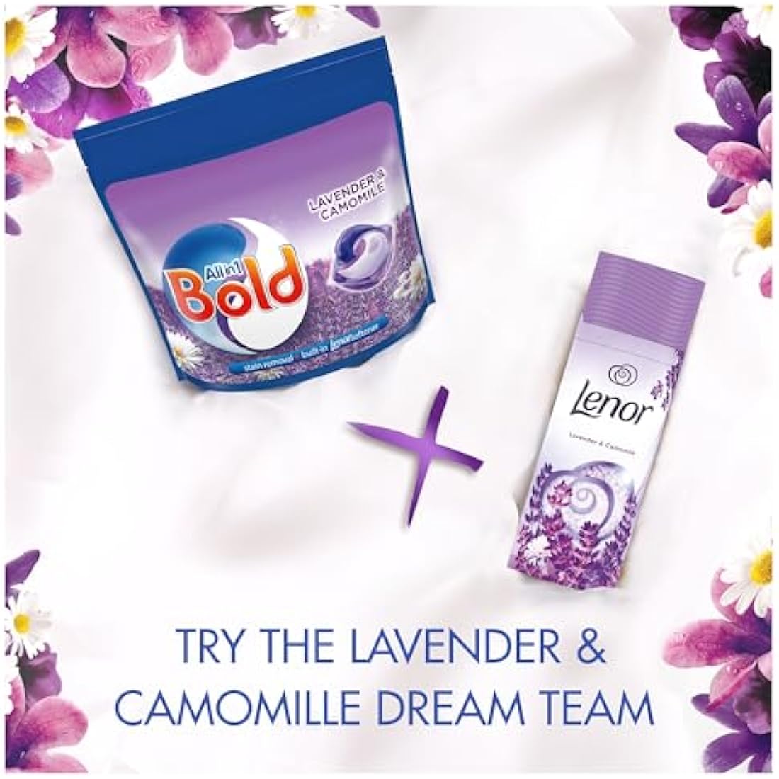 Bold All-in-1 Laundry Pods – Lavender & Camomile, 108 Washes (2x54)