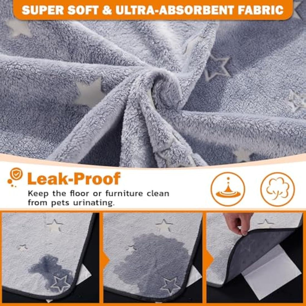 Jolof Store Washable Puppy Pads – 2 Pack Reusable Leakproof Dog Mats