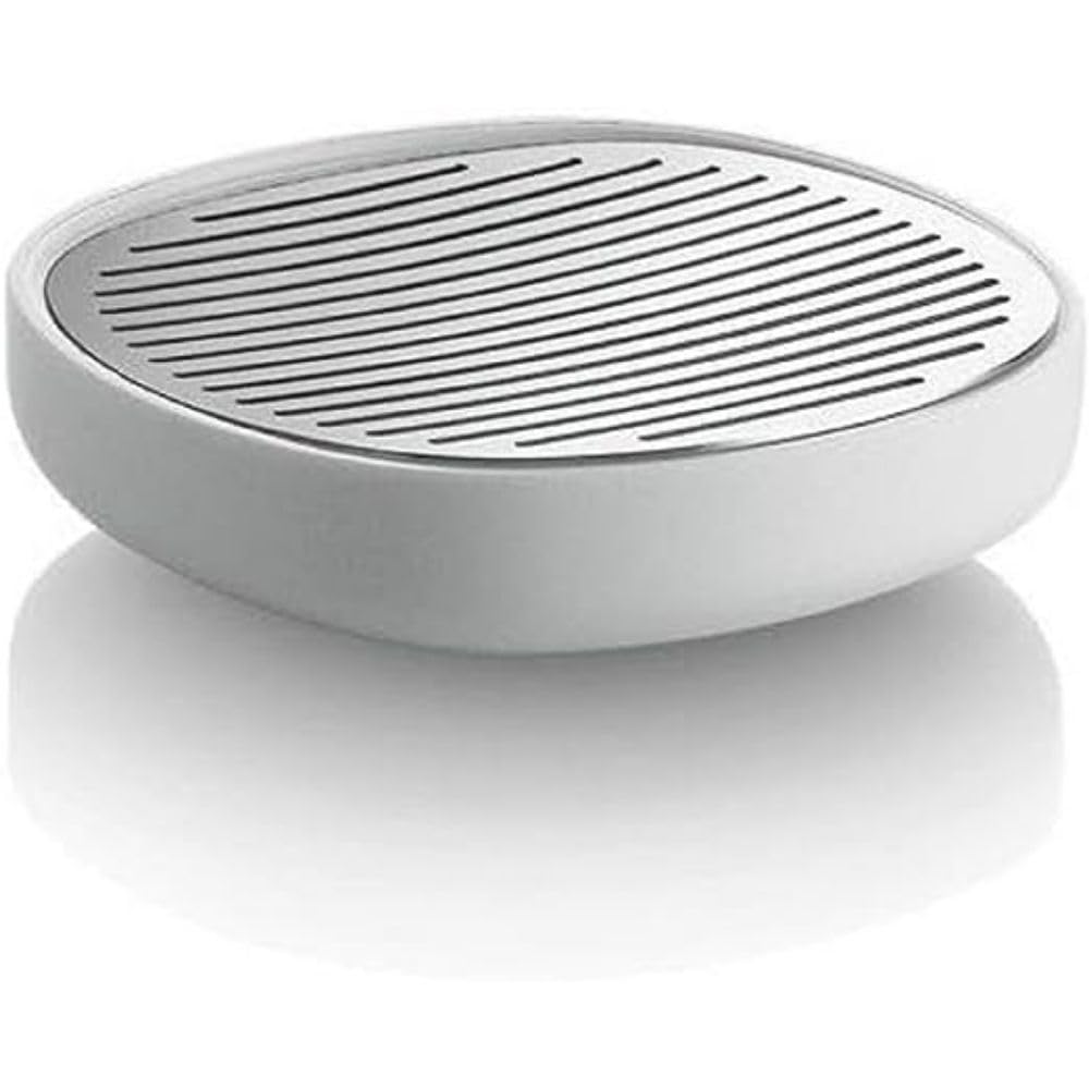 Alessi Birillo Soap Dish – White Stainless Steel & PMMA Holder
