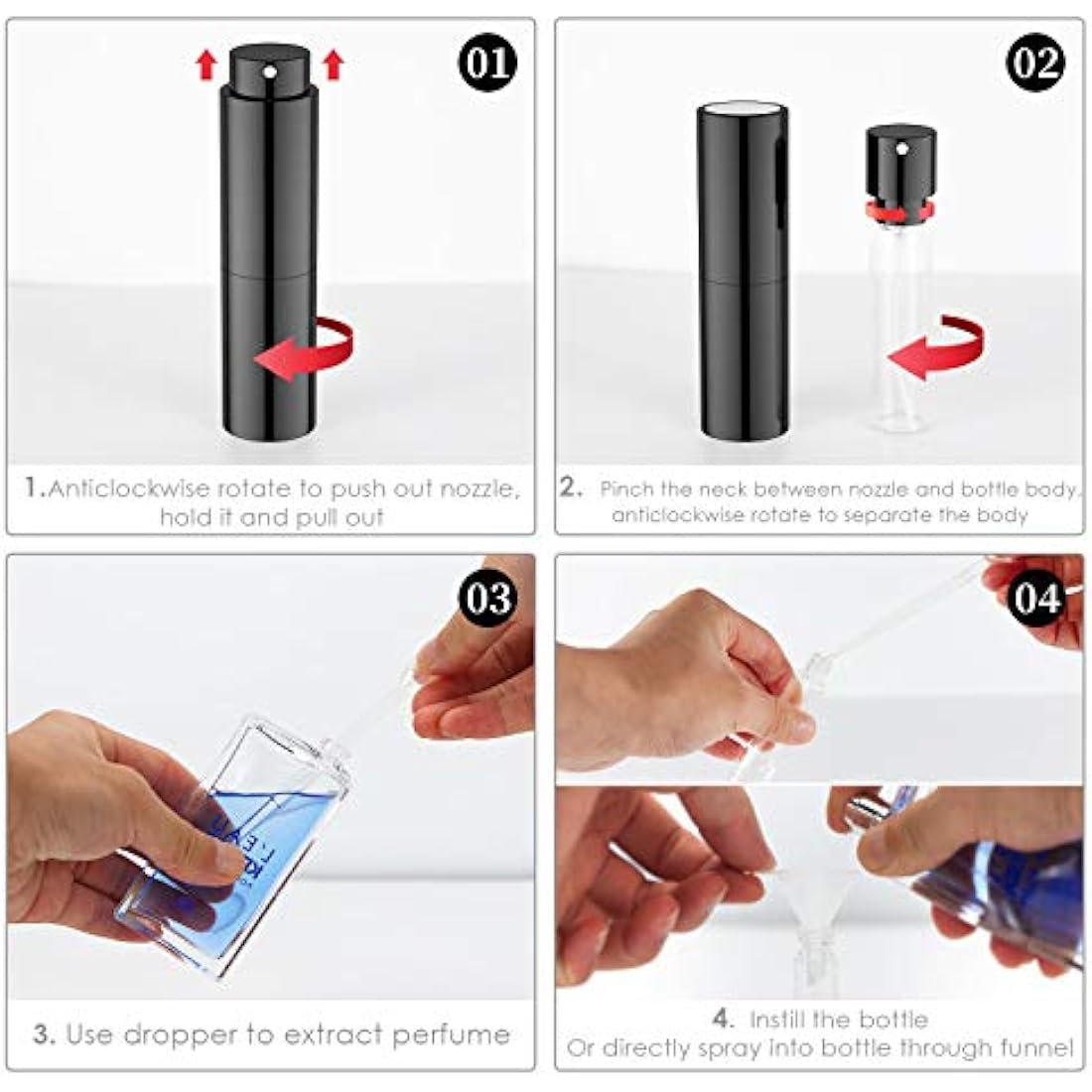 20ml Refillable Perfume Atomiser – Leak-Proof Travel Spray