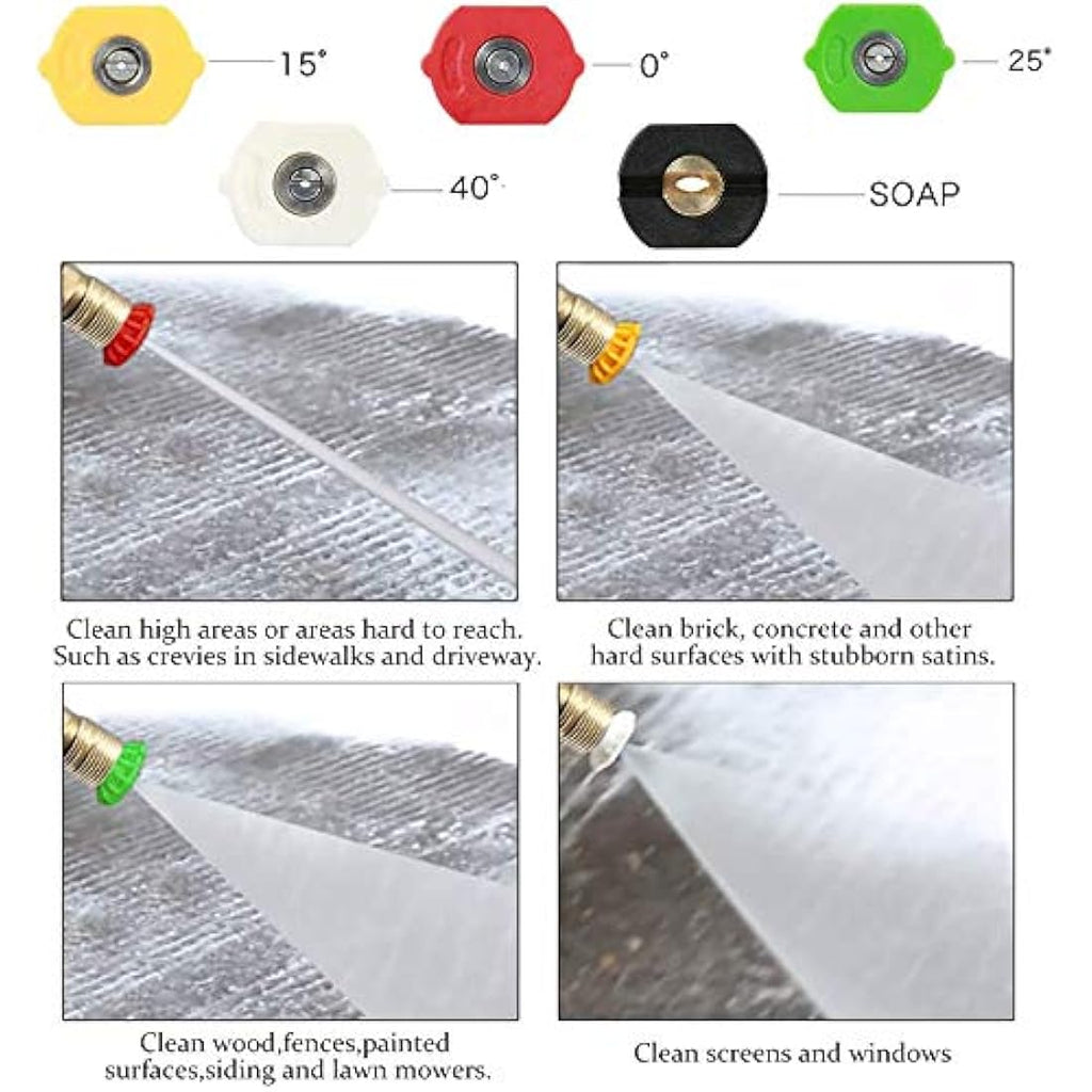 Stone Banks Foam Cannon with 5 Spray Nozzles | 1L Pressure Washer Lance